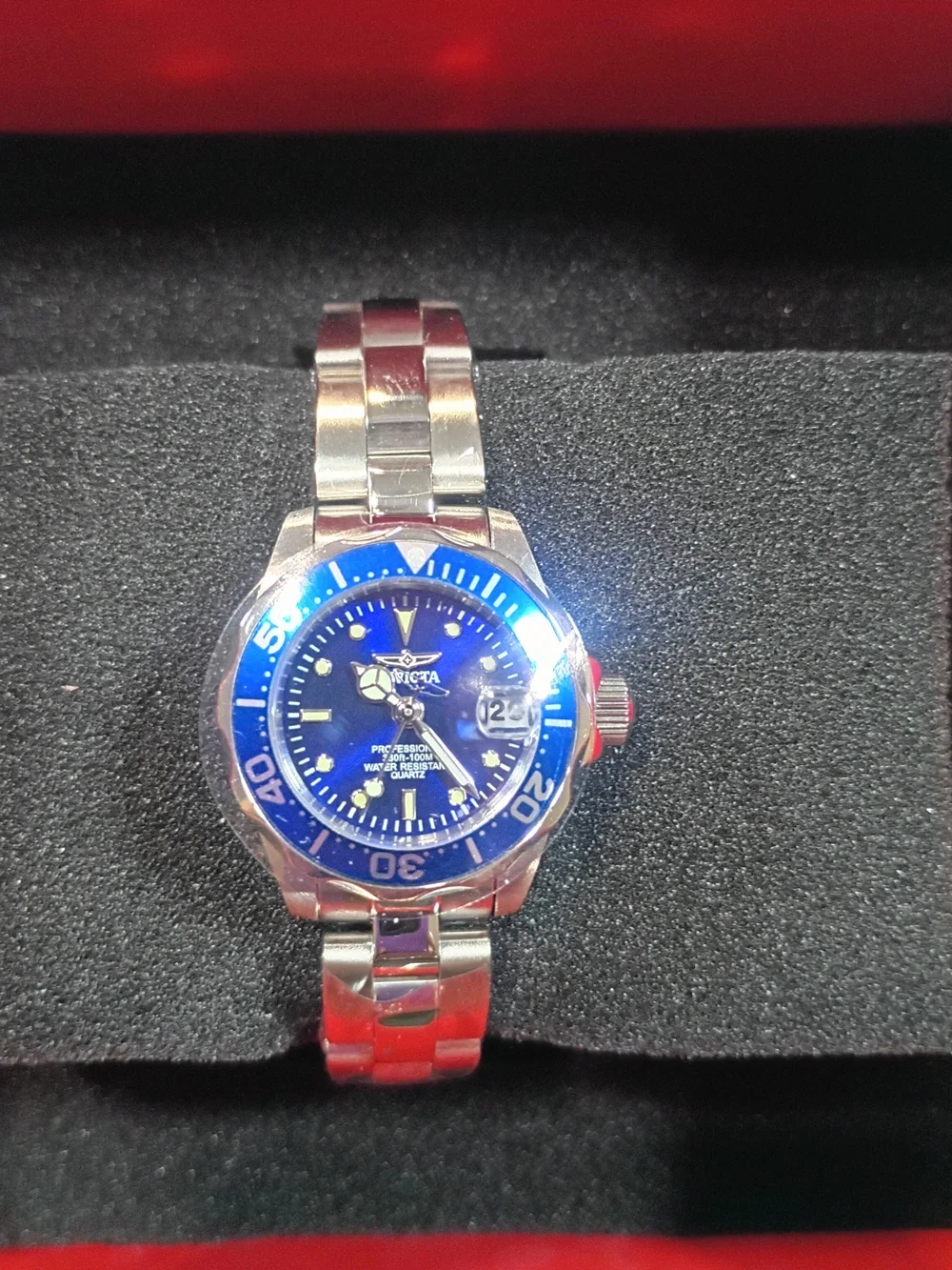 Invicta Women's Pro Diver Blue Dial Stainless Steel Watch 27mm